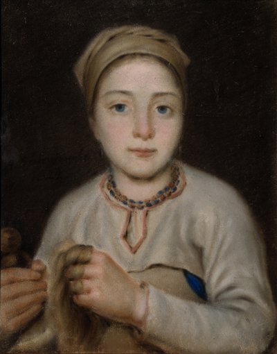 Anisya, 1822 av Aleksei Gavrilovich Venetsianov