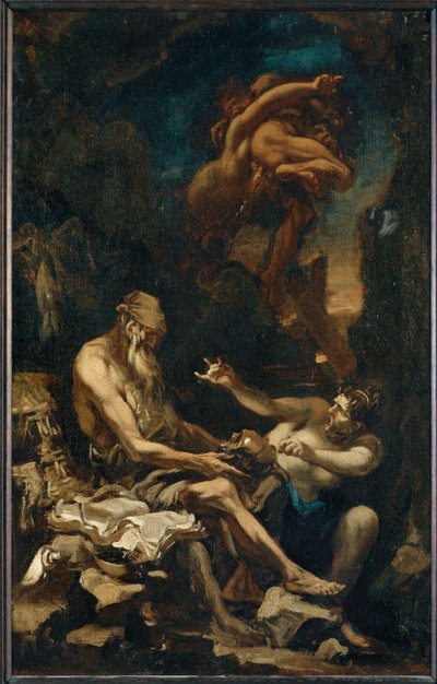Fristelsen til den hellige Antonius den store … av Alessandro (style of) Magnasco