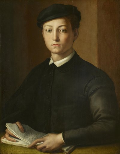 Portrett av en ung mann av Alessandro Allori