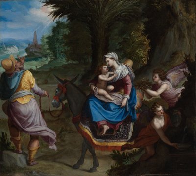 Flukten til Egypt av Alessandro Allori