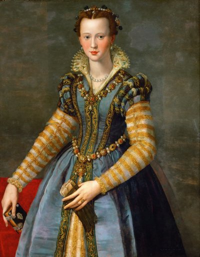 Portrett av Maria de Medici 15401557, ca 1555 av Alessandro Allori