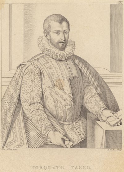 Portrett av Torquato Tasso av Alessandro Allori