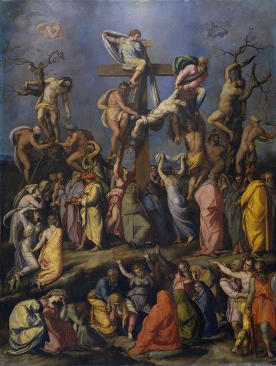 Nedstigningen fra korset, ca. 1560 av Alessandro Allori