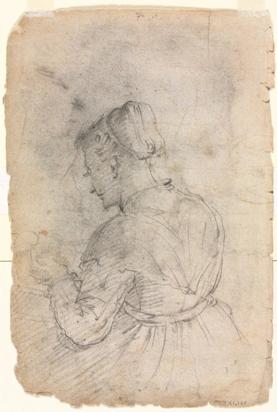 En kjøkkenhjelp (verso) av Alessandro Casolani
