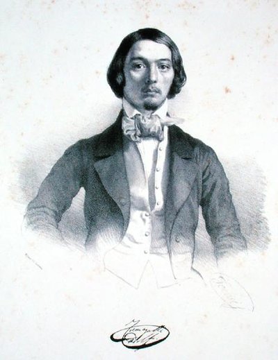 Adolfo Fumagalli (1828-56) (lito) av Alessandro Focosi