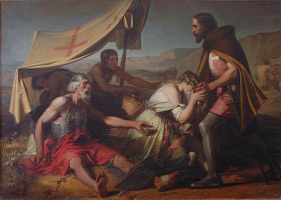 Tørsten led av de første korsfarerne, 1852 av Alessandro Guardassoni
