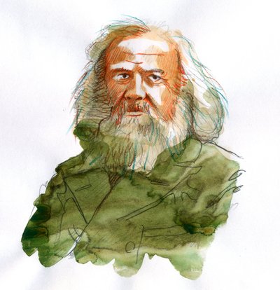 Portrett av Dmitri Ivanovich Mendeleev, Mendeleev (eller Dmitri Mendeleev av Alessandro Lonati
