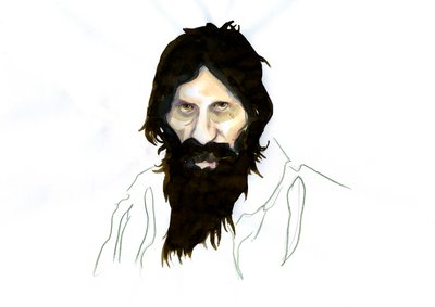 Portrett av Grigori Yefimovich Rasputin (Rasputin av Alessandro Lonati