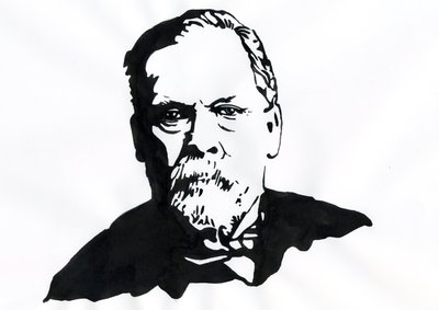 Portrett av Louis Pasteur (1822-1895), engelsk kjemiker og mikrobiolog av Alessandro Lonati