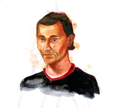 Portrett av Niccolo di Bernardo dei Machiavelli (Nicolas Machiavel av Alessandro Lonati