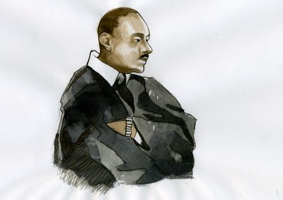 Portrett av pastor Martin Luther King (1929-1968) Illustrasjon av Alessandro Lonati