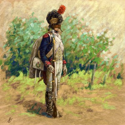 Revolusjonær infanterist i larvehjelm, 2018 av Alessandro Lonati