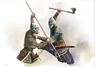 Vikings krigerkamp av Alessandro Lonati