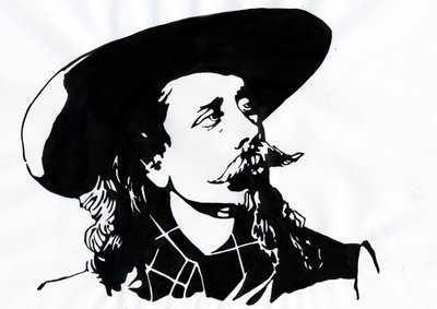 William Frederick Cody - Kjent som Buffalo Bill - Portrett av Buffalo Bill (1846-1917), oberst William Cody av Alessandro Lonati