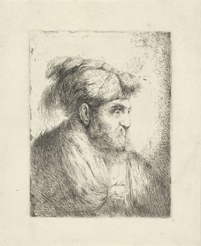 Mann med turban av Alessandro Longhi