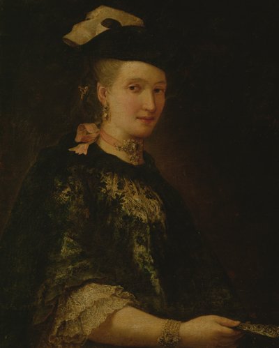Portrett av en dame av Alessandro Longhi