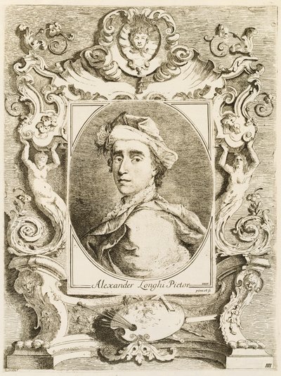 Kompendium av livene til de mest kjente historiske venetianske malerne i det nåværende århundre med portrettene hans hentet fra det naturlige skissert og gravert av Alessandro Longhi Veneziano av Alessandro Longhi and Italian 18th Century