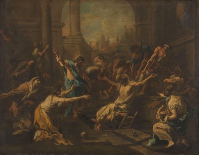 Oppreisningen av Lasarus av Alessandro Magnasco