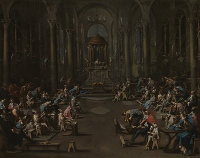 Synagogen, 1725-35 av Alessandro Magnasco
