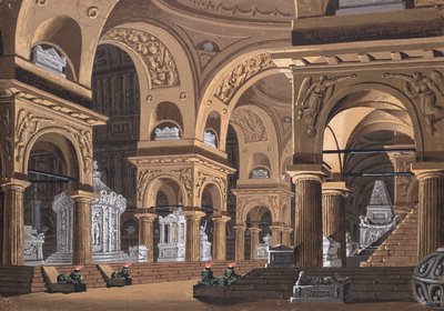 Scenedesign for operaen Castore e Polluce av Francesco Bianchi. av Alessandro Sanquirico