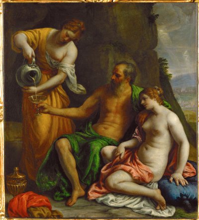 Lot og døtrene hans av Alessandro Turchi