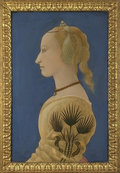 Portrett av en dame. Rundt 1465 av Alesso Baldovinetti