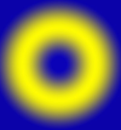 Geometriske lys,#4,(gradient) av Alex Caminker