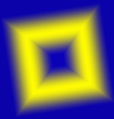 Geometriske lys,#5,(gradient) av Alex Caminker