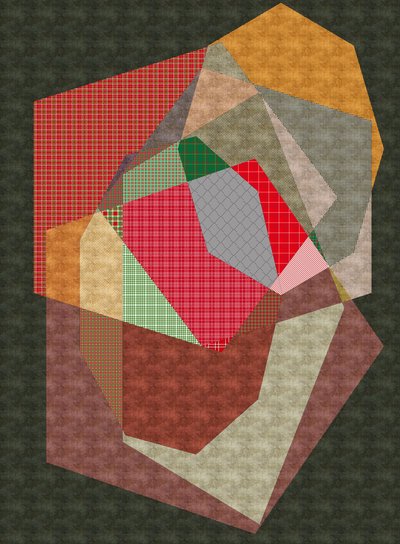 Stones, 2019, (blandet media) av Alex Caminker