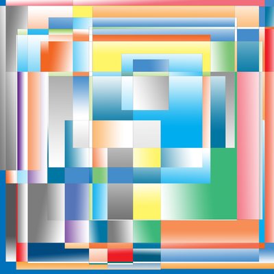 luft, 2019, (gradient) av Alex Caminker