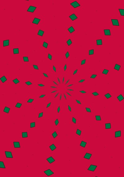 arabesk #16,2019,(blandet media) av Alex Caminker