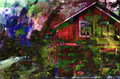 kamuflasje, 2019, (collage) av Alex Caminker