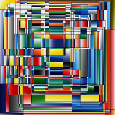 corpuscles, 2019, (gradient) av Alex Caminker
