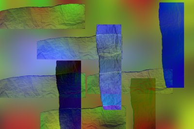 etude #14,2019,(blandet media) av Alex Caminker