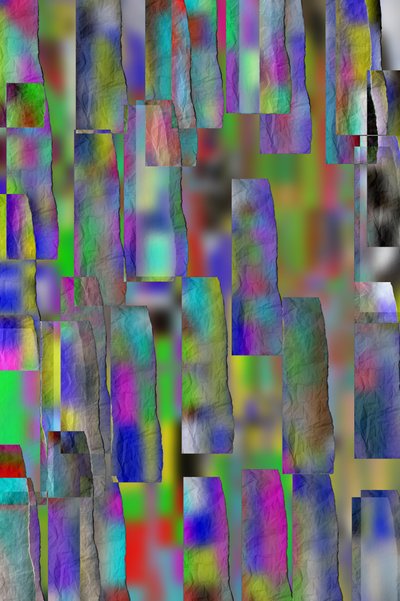 etude #24,2019,(blandet media) av Alex Caminker
