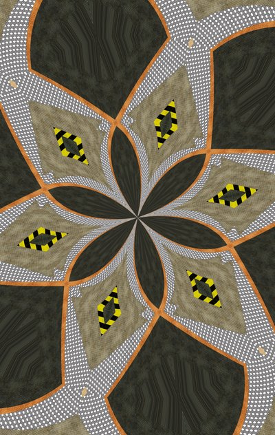 blomster;61,2019,(blandet media) av Alex Caminker