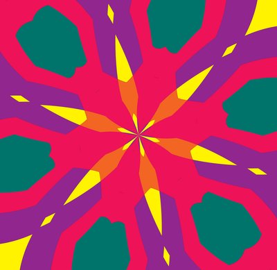blomster #10,2019,(blandet media) av Alex Caminker