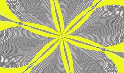 blomster #110,2019,(blandet media) av Alex Caminker