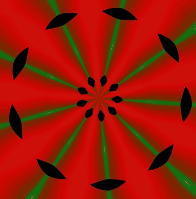 blomster #2,2019,(gradient) av Alex Caminker