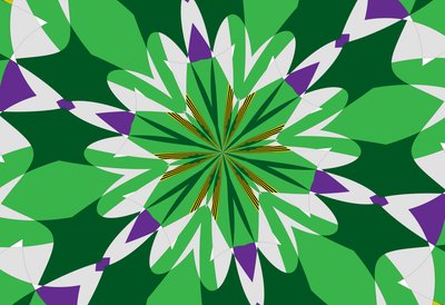 blomster #25,2019,(blandet media) av Alex Caminker