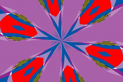 blomster #4,2019,(blandet media) av Alex Caminker