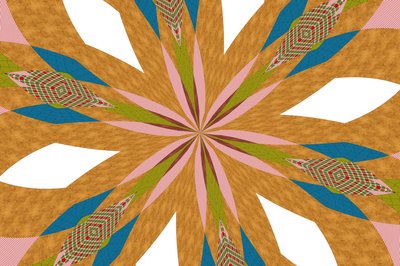 blomster #9,2019,(blandet media) av Alex Caminker