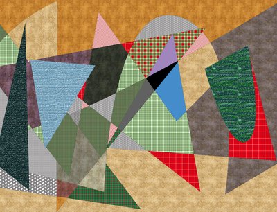 landskap #1,2019,(blandet media) av Alex Caminker