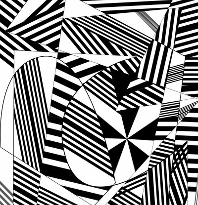 musikalsk partitur, 2019, (gradient) av Alex Caminker