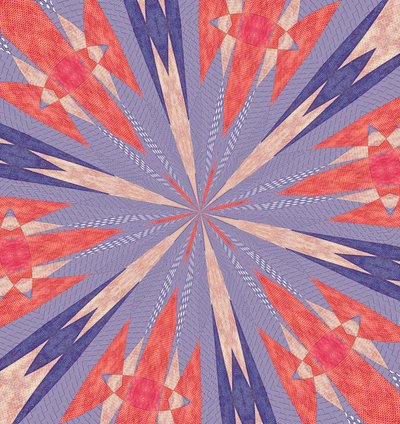 ornament #61,2019,(blandet media) av Alex Caminker