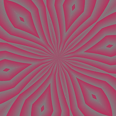 ornamenter #104,(blandet media) av Alex Caminker