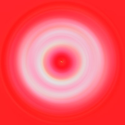 red dot, 2019, (blandet media) av Alex Caminker