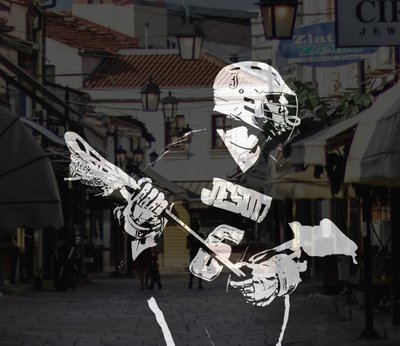 sport illustrert, 2019, (collage) av Alex Caminker