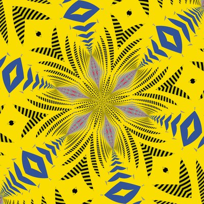 symmetri #10,2019,(blandet media) av Alex Caminker