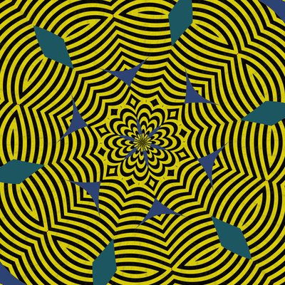 symmetri #13,2019,(blandet media) av Alex Caminker